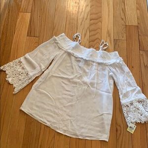 INC off the shoulder top with straps